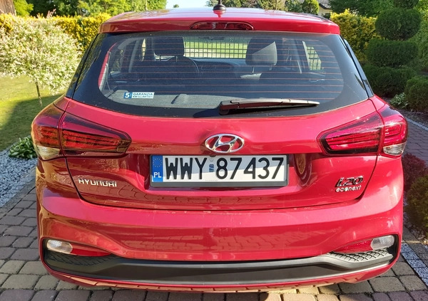 Hyundai i20 cena 52700 przebieg: 39400, rok produkcji 2020 z Wyszków małe 172